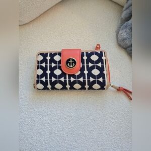 Spartina 449, Hilton Head Yacht Club Wallet, Navy/Cream/Coral